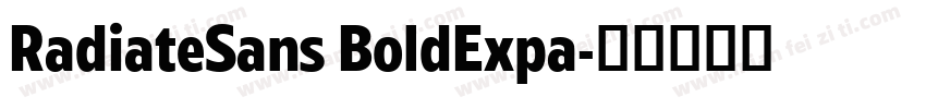 RadiateSans BoldExpa字体转换